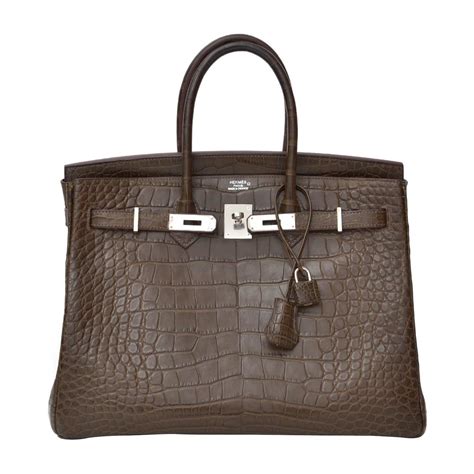 hermes birkin 35 grey|Hermes Birkin 35 crocodile.